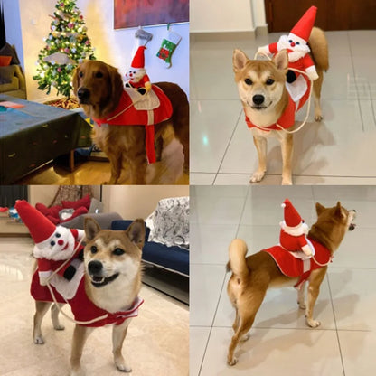 Novelty Funny Pet Christmas Riding