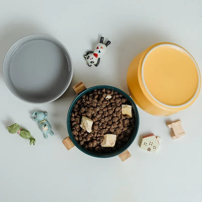 Self Assembly Ceramic Double Cat
