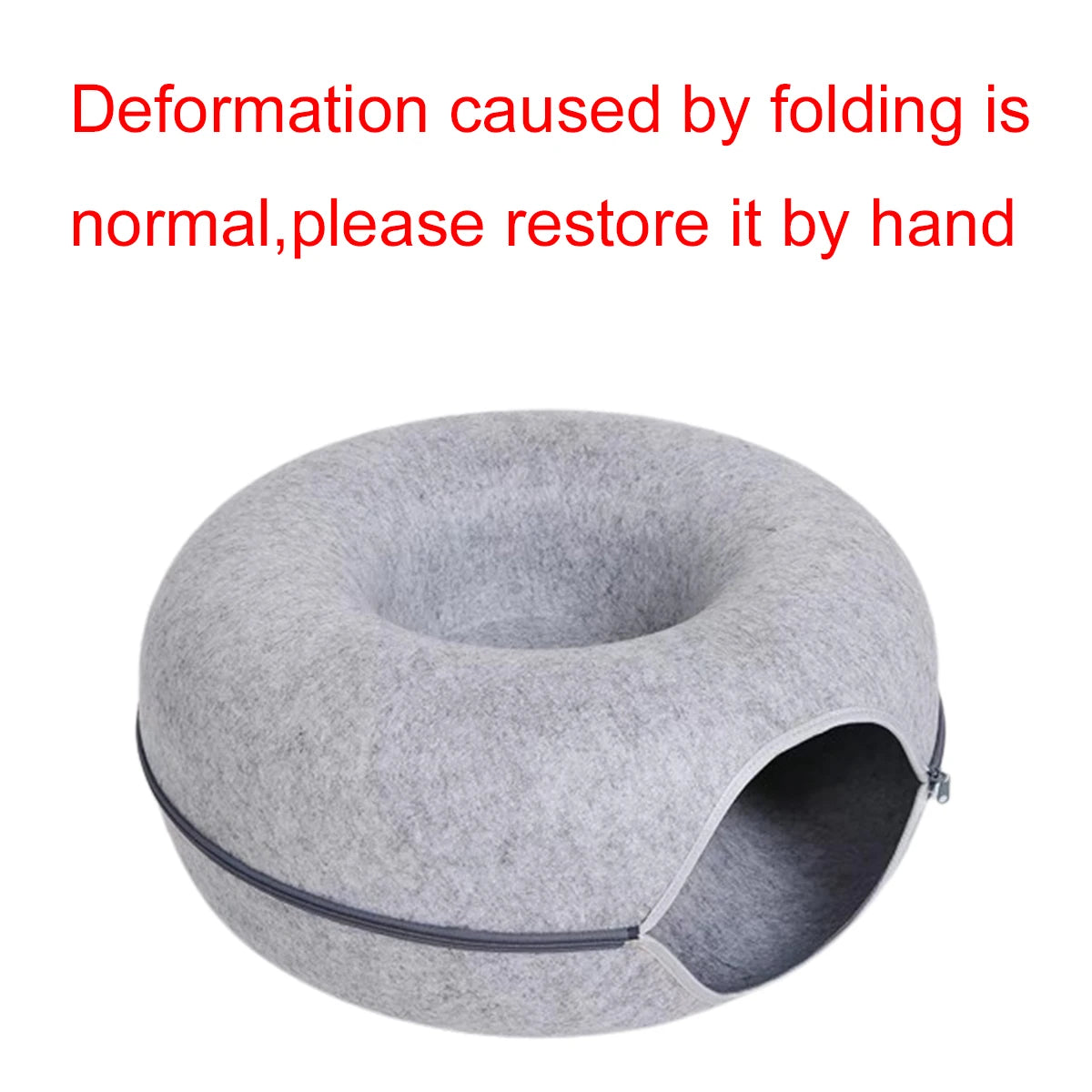 Felt Donut Bed For Cats