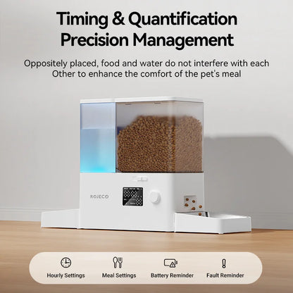 Rojeco Automatic Pet Feeder Water