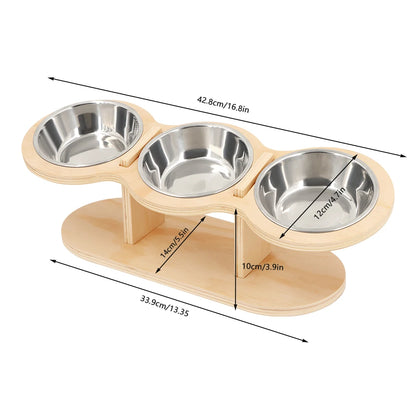 Cat Bowls Feeder Feeding Watering
