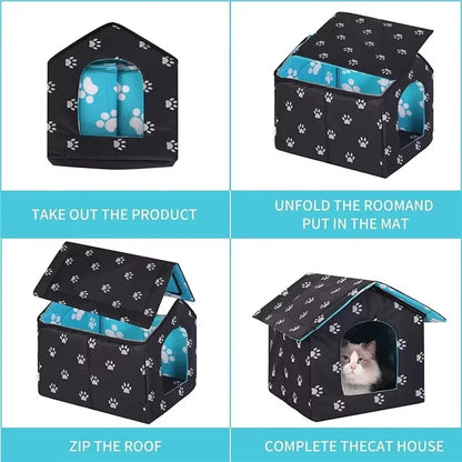 Stray Cat Bed Outdoor Rain