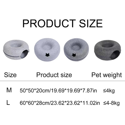 Felt Donut Bed For Cats