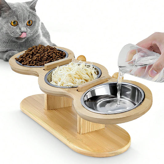 Cat Bowls Feeder Feeding Watering