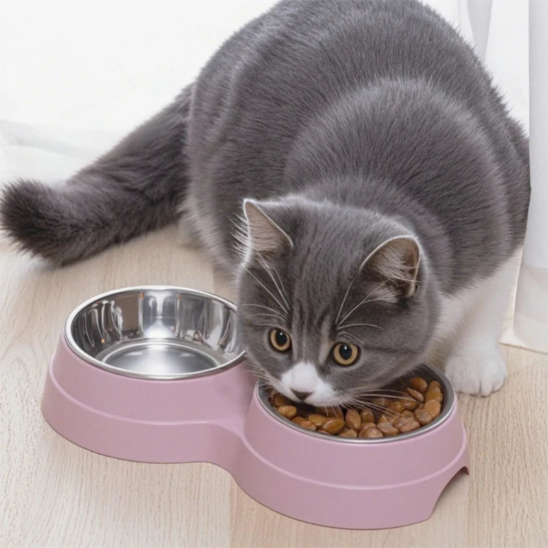 Pawdine Double Pet Bowl