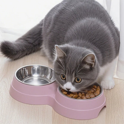 Pawdine Double Pet Bowl